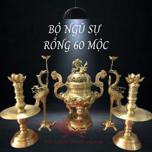 Bộ Ngũ Sự Rồng 60 Mộc