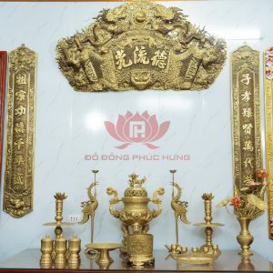 Full Ban Thờ Màu Mộc