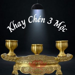 Khay Chén 3 Mộc
