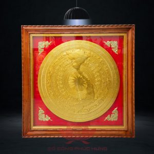 Mặt Trống Đồng Dát Vàng