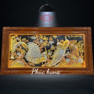 Tranh Ngọc Đường Phú Quý Đồng Đỏ