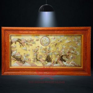 Tranh Bốn Mùa Chầu Phúc 133x243
