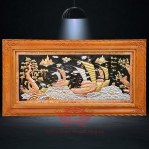 Tranh Thuận Buồm Xuôi Gió Đồng Đỏ 127x237